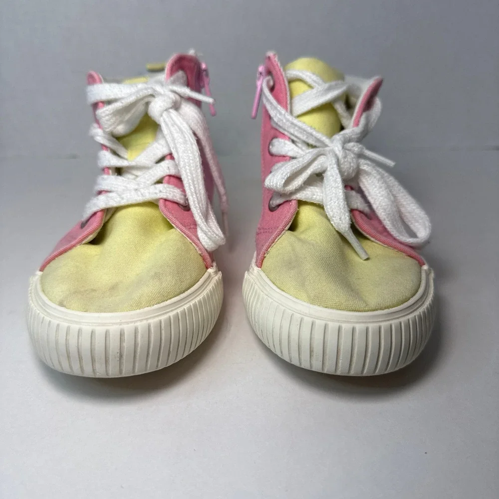 Cat & Jack Toddler Girls Nabi Colorblock Lace Up Zip Sneakers Pastel Size 12